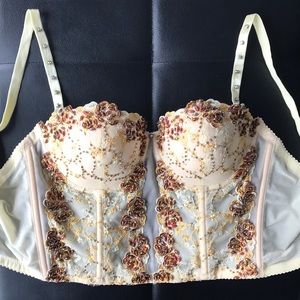 Marciano Bronze/Gold Jeweled Bralette 36B